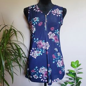 2 Dye 4 floral sleevess shirt
